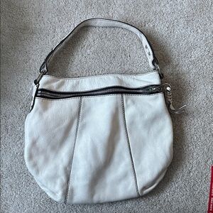 orYANY White Leather Shoulder Bag